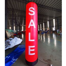 3mH (10ft) With blower Customized Size And Printings Inflatable LED Pillar Giant Lighting Inflatables Tube Decoration for Wedding & Party Decoration