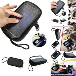 New Motorcycle Magnetic Fuel Tank Waterproof Mobile Seat Pouch Phone Transparent Bag Holder Oil Cell Ph N8r7 New