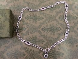 Collana di design Catene a maglie cubane Collana in acciaio inossidabile per uomo catene per gioielli da uomo Collane Collane in argento