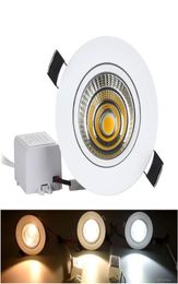 3W 5W 7W 9W 12W Led Down light outdoor COB Dimmable 220V 110V Ceiling Lamp Bulb Recessed downlights led spotlight7172856