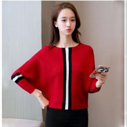 Pullovers Sweater Women Pullover Knitted 2019 Fall Fashion Woman Pullovers Ladies New Arrival Loose Jumper Female Black Pullovers Tops