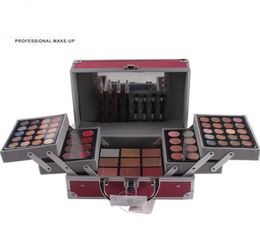 New Pattern Professional Makeup Palette Cosmetic Box Bronzers Highlighters Blush Makeup Face Powder Case Eye Shadow Kits Wholesal5385204