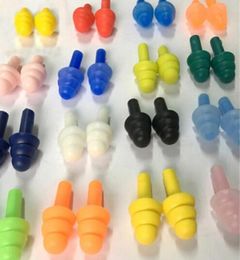 100 pairs Waterproof Swimming Silicone Swim Earplugs for Adult Swimmers Children Diving Soft AntiNoise Ear Plug3288334