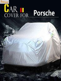 Buildreamen2 Car Cover Outdoor AntiUV Sun Rain Snow Scratch Dust Resistant Cover Waterproof For Porsche Macan Panamera Cayenne H22370329