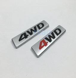 3D Metal 4WD Logo For Hyundai Santa fe Tucson Car Rear Body Emblem Badge Sticker 863402W0008506496