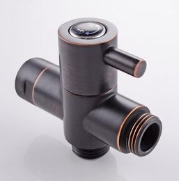 Oil Rubbed Bronze G12quot Brass Tadapter valve Diverter for handheld Shower Head Bidet Spray3641515