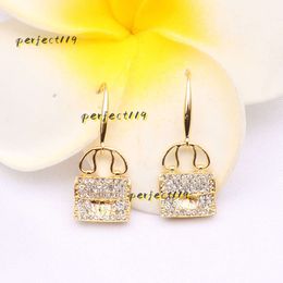 Stud Elegant Designers Earrings Dangle Luxury Stud Earring Double Letters Jewellery Women 925 Silver Crystal Rhinestones Pearls Wedding Perfect Earrings Jewellery