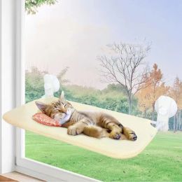 Mats 3kg Foldable Cat Window Cordless Cat Window Hammock with 2 Strong Suction Cups Windowsill Cat Beds Seat for Indoor Cats Inside