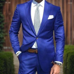 Men's Suits Formal Groom Tuxedo 2 Pieces Wedding Prom Suit For Men Tailor Made Male Fashion Costume 2024 (Jacket Pants)