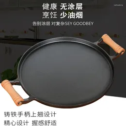 Pans Cast Iron Pancake Household Old Style Chinese Hamburger Fruit Frying Pan Thickening Omelet Breakfast Egg Roasting Pot