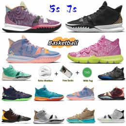 TOP Kyrie 5 7 Basketball Shoes One People Chip Copa Grind Mens Kyries 7S Irving 5S Sponge Sandy Black Red Creator Hendrix Horus Rayguns Daybreak Trainers Sneakers 64