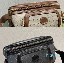 2024 Canvas Bumbag mens Waist Bags designer belt bag Fanny Packs bum bag Women Clutch Ladies Shoulder Crossbody handbag