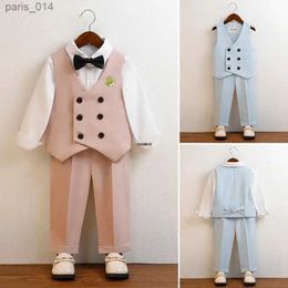 Suits Little Boys Luxurious Photography Suit Kids Formal Wedding Dress Baby Birthday Wear Childrens Day Performance Ceremony Costume