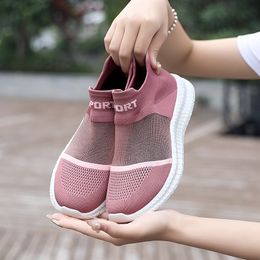 Casual Shoes Women Men Breathable Slip on Comfort Pink White Yellow mens Trainers Sports Sneakers GAI