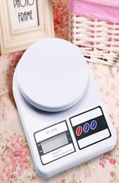 10kg1g Digital LCD Electronic Kitchen Scale Food Weighing Postal Scales 10000g White Kitchen Automatic Measuring Tools Low batter4932085