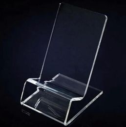 DHL fast delivery Acrylic Cell phone mobile phone Display Stands Holder stand for 6inch smartphone DHL 5091038