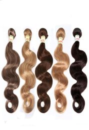 Brazilian Virgin Hair Body Wave Hair Weave Bundles Unprocessed Virgin Brazilian Body Wave Human Hair Extensions Red Brown Blonde5486732