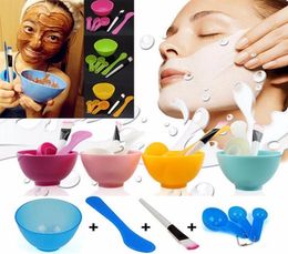 Whole 6 in1 New Women Ladies Makeup Beauty DIY Facial Face Mask Bowl Brush Spoon Stick Tools Set Tools 1722612