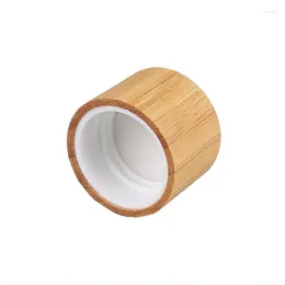 Storage Bottles 18/410 20/410 24/410Wooden Screw Cap Bamboo Top Lid Bottle And Wood Products Cosmetic Packaging