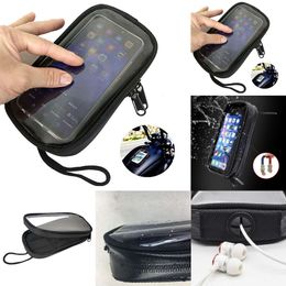 New Motorcycle Magnetic Fuel Tank Transparent Pouch Seat Cell Oil Mobile Phone Holder Bag Y3d0