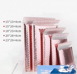 Rose Gold Bubble Envelope Package Bag Rose Gold Foil Shockproof Bubble Mailer Gift Packaging Wedding Favor Bag Multisize7202863