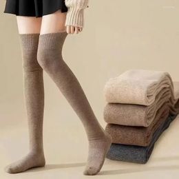 Women Socks Winter Terry Sock High Stockings Harajuku Warm Thickened Cotton Blend Long Women's 3pair/lot Knee Thigh Girl Fashion Over