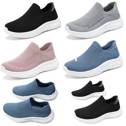 Men's Spring and Autumn New Flying Weaving Casual Shoes with Soft Sole and Lightweight One Step Walking Sports Trendy Shoes 43