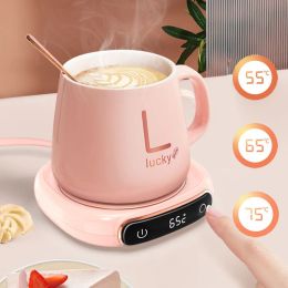 Tools 220V Smart Cup Heater Coffee Mug Warmer Electric Hot Plate for Milk Tea Food Heating Coaster 3 Gear Warming Pad Hot Tea Makers