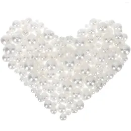 Vases 440 Pcs Round Beads For Jewelry Making Pearl Vase Decor Material Pearls No Hole Crafting Plastic Faux