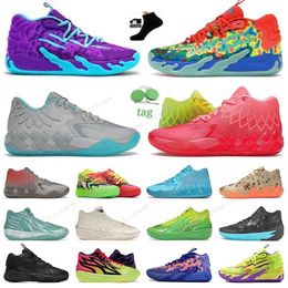 famous LaMelos Ball MB.01 02 03 Basketball Shoes for Men Women Rick And Morty pink Digital Camo Queen City Gorange Nickelodeon Slime Red Galaxy sneakers trainers