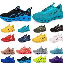 spring men women shoes Running Shoes fashion sports suitable sneakers Leisure lace-up Color black white blocking antiskid big size GAI 1