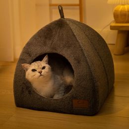 Mats Pet House Thickened PP Cotton Sleeping Cushion Cosy Plush Dog Bed Cave Pet Supplies Accessories For Puppy Kitten
