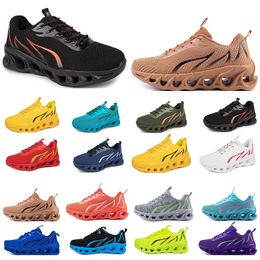 spring men women shoes Running Shoes fashion sports suitable sneakers Leisure lace-up Colour black white blocking antiskid big size GAI 821