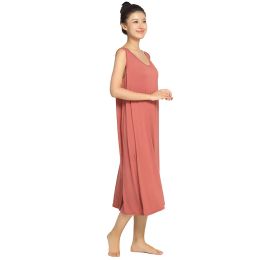 Dresses 3xl6xl Large Sleep Dress for Women Summer Female Sleepwear Modal Bamboo Fiber Thin Nightdress 2023 Sleeveless Nightgown