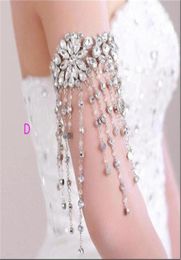 Body Jewerly Beaded Wedding Accessory Necklace Jewellery Ribbon Chain Shoulder Wedding Bridal Princess Crystal Rhinestone Body Jewer7594720