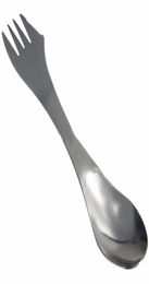 3 in 1 Stainless Steel Fork Spoon Spork Cutlery Utensil Combo Multifunctional Kitchen Outdoor Picnic Tools LX34891416466