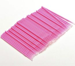 100PcsPack Lint Disposable Makeup Brushes Individual Lash Removing Tools Micro brushes Eyelash Extension Tools3503023