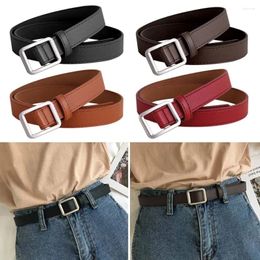Belts Fashion Vintage Casual Trouser Dress Leather Belt Thin Waist Strap Non-Porous Buckle Waistband