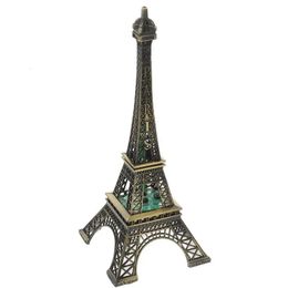 Led Light Paris Eiffel Tower Wedding Decoration Architecture Metal Crafts Vintage Model Desktop Travel Souvenirs 240220