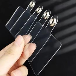 2000PCS PVC Phone Tether Tabs Phone Lasso Replacement Transparent Phone Tether Patches Phone Case Anchor for Lanyard Hanging