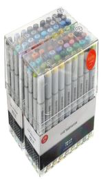 72Pcs Colors Artist Copic Sketch Markers Set Fine Nibs Twin Tip Board Pen Design Marker Pen For Drawing Art Set2741578