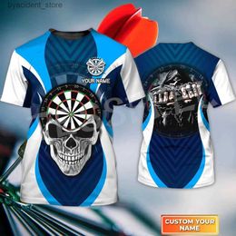 Men's T-Shirts Tessffel Newest NewFashion Sports Darts Player Beer Club Games Tattoo Summer Harajuku T-Shirts Unisex Top O-Neck Short Sleeves L L240304