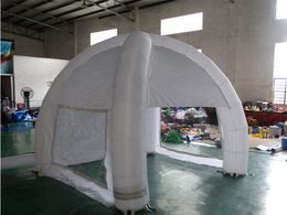 wholesale High quality outdoor 3/4/5M Inflatable spider Square tent in white or red with four legs durable for commercial show ,Camping,