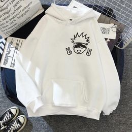 Men's Hoodies 2024 Anime Jujutsu Kaisen Men Yuji Itadori Cartoon Sweatshirts Kawaii Gojo Satoru Graphic Streetwear Male Y2k Clothes