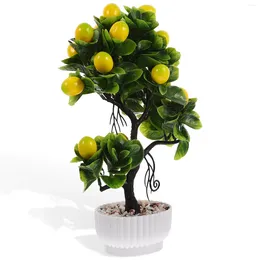 Decorative Flowers Artificial Fruit Tree Ornament Decorations Fake Bonsai Realistic Plant Pp Simulated Office
