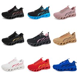 2024 men women running shoes GAI six black white purple pink green navy blue Lightweight Breathable mens trainers sports sneakers
