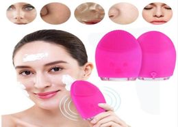 Electric Massage Facial Cleaning Brush Washing Machine Waterproof Silicone Facial Cleansing Devices Tools Whole SHI5239150