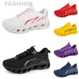 men women running shoes Black White Red Blue Yellow Neon Grey mens trainers sports outdoor athletic sneakers GAI color56