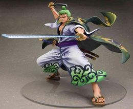 24cm One Piece Anime Figure Warriors Alliance Roronoa Zoro St Hat Classic Battle Action Figure Zoro Figurine Collectible Toys X0504498516