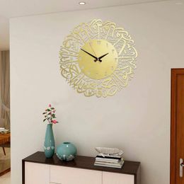 Wall Clocks Ramadan Decorative Clock Acrylic Hanging Home Decor Islamic Muslim Art Eid Mubarak Decorations Stickers